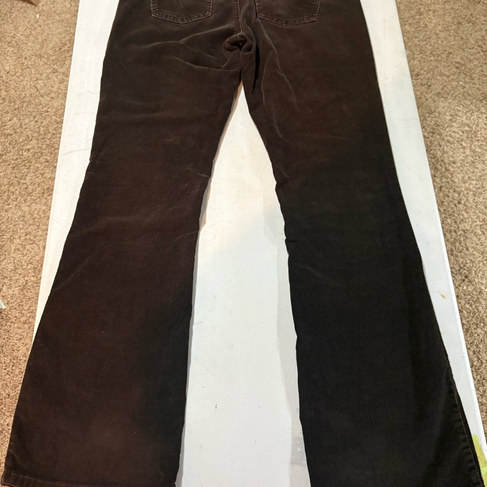Levi's Dark Brown Corduroy Jeans | Slender Boot Cut  | Size 6 - Picture 6 of 10